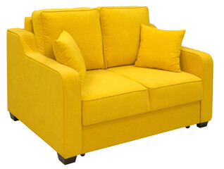 Sofa isolated on white background. Including clipping path