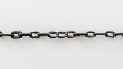 Obraz premium Metal line against white backdrop