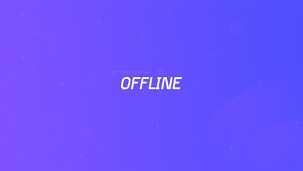 Purple Space-Themed Offline Screen