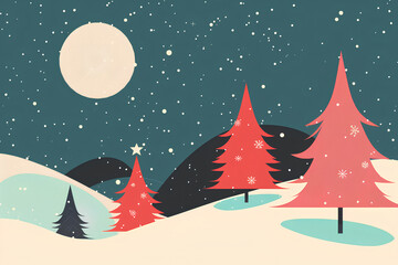 Fototapeta premium クリスマス用背景画像-2