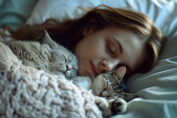 Image of animals life people love and care generative AI