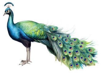 Fototapeta premium PNG Peacock animal bird wildlife.