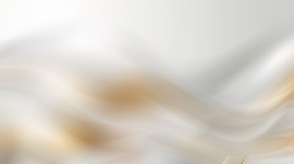 Abstract background with soft, flowing light beige and white hues.