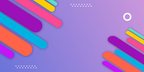 Colorful and Beautiful Abstract Geometric Shape Illustration for Background Template.
