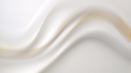 Abstract white and beige background with a smooth, flowing curve.