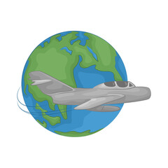 Illustration of airplane 