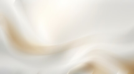 Abstract white and beige background with soft, flowing lines.