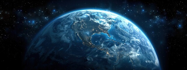 Planet: A detailed illustration of a planet, showcasing its geography with mountains, oceans, and clouds, all contained within a sphere.