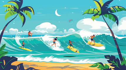 Surf School Scene Concept: Extreme Sports