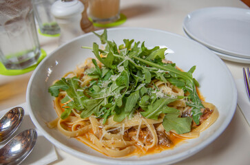 野菜たっぷりのパスタ