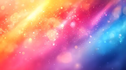 Vibrant Rainbow Hues. Blurred rainbow background with bright and vivid colors