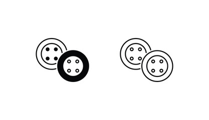 Buttons icon design with white background stock illustration