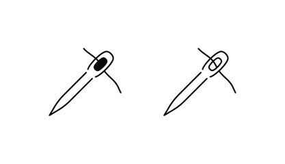 Needles icon design with white background stock illustration