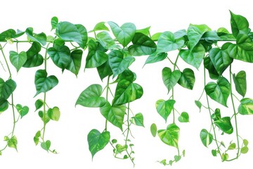 vine plant jungle, climbing isolated on white background