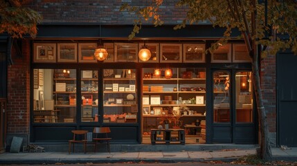 Twilight Tales Discover the Charm of Upcycled Furniture in a Cozy Storefront Setting