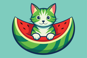 The cat in the watermelon R.eps