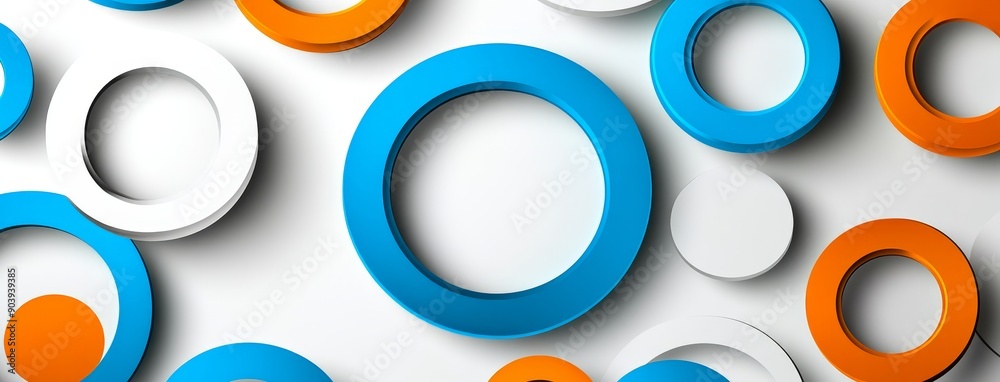 Poster background of abstract 3d shapes overlapping one another. dynamic effect.