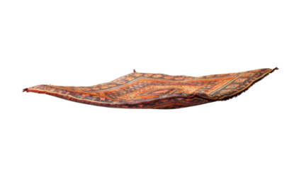Magic carpet on transparent background