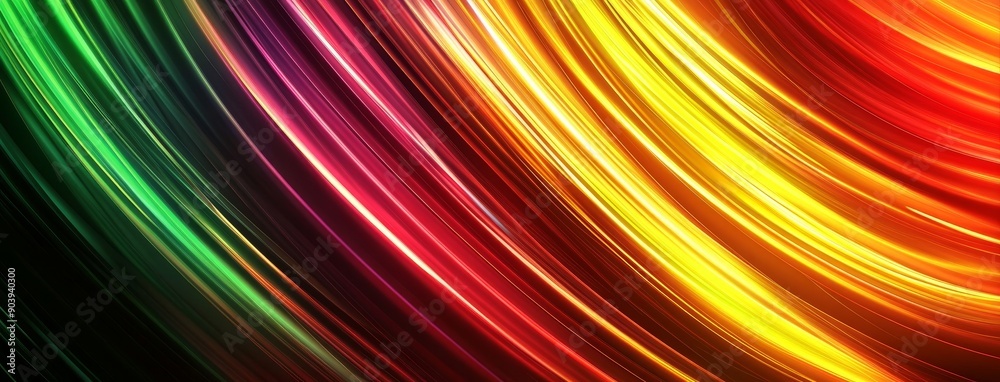 Poster copy space for business cards or web design with abstract background with glowing smooth curved line