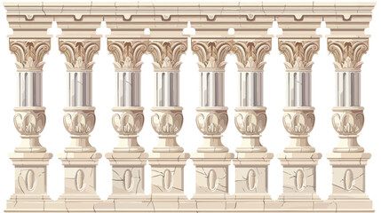 Fototapeta premium Elegant Corinthian Doric Greek Rome Capital Column Top