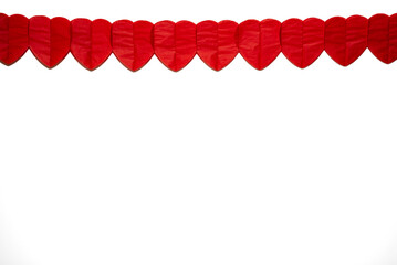 Festive background for Valentine’s Day. Background with red hearts. Concept love, wedding