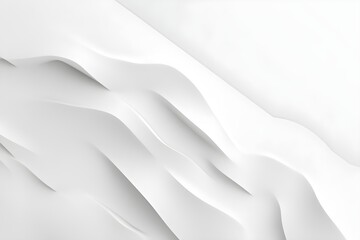 Obraz premium Elegant White Waves Design