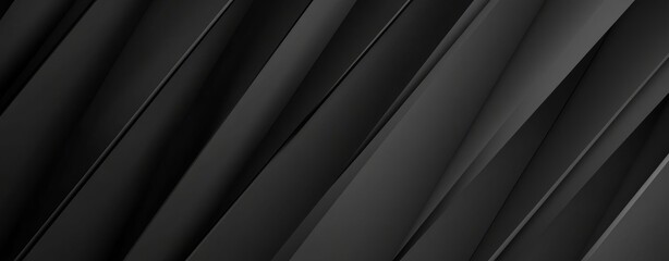 Obraz premium 3D illustration of black metallic abstract background.