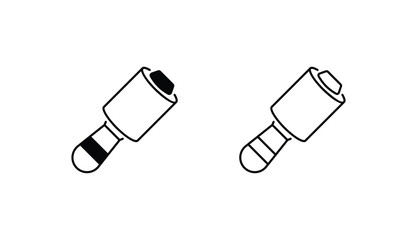 Roller icon design with white background stock illustration