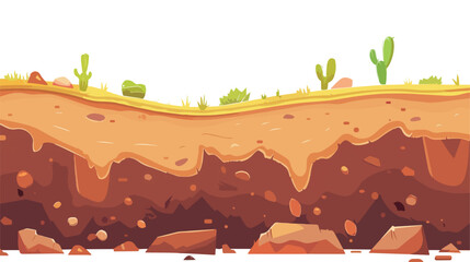 Under Earth Layer Concept with Ground and Soil Land Arch
