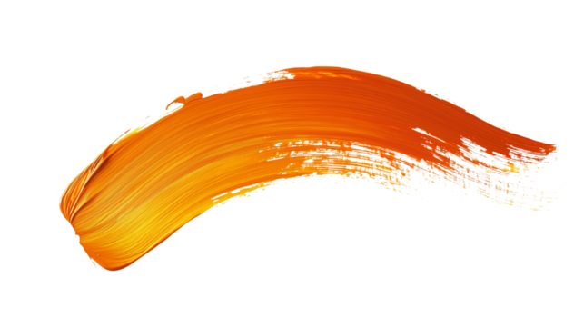 paint brush stroke isolated on transparent background, brush stroke cut out