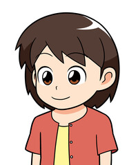 子供　女の子　ほほえみ