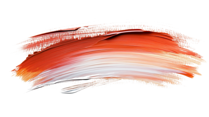 paint brush stroke isolated on transparent background, brush stroke cut out