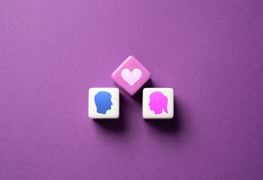 Love relationship in a couple, concept. Empathy and Understanding. Regular expressions of affection through touch, hugs, kisses, and physical closeness. A healthy sexual relationship