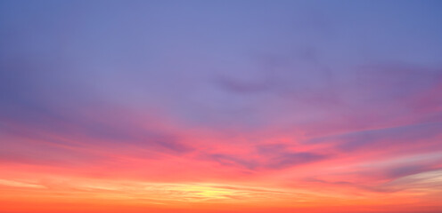 Beautiful dramatic scenic after sunset sky background after sunset