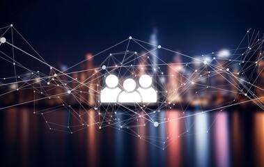 Employee Engagement Strategies. Hands hold human icons