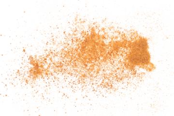 Pile of coconut palm sugar isolated on white