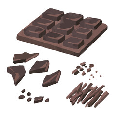 刻まれたチョコレート、スイーツ