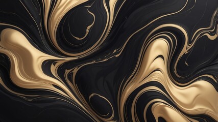 black liquid marble abstract background design backdrop copy space