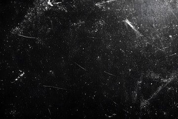 dust and scratches on a black background. The texture of dirt on the glass