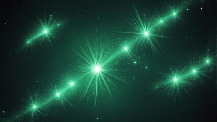 Naklejka premium green star clusters abstract background design backdrop copy space