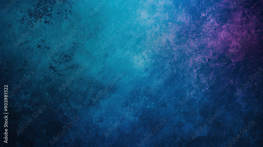 Wall mural abstract mesmerizing background with dark blue night sky gradient, transitioning from deep violet to