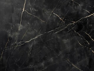 Abstract black marble texture background with golden veins