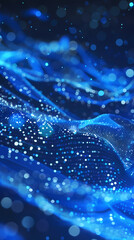 Blue abstract lines background