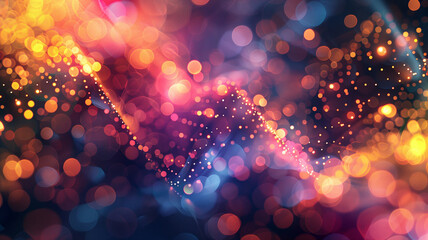 Abstract colorful digital technology background with connections.