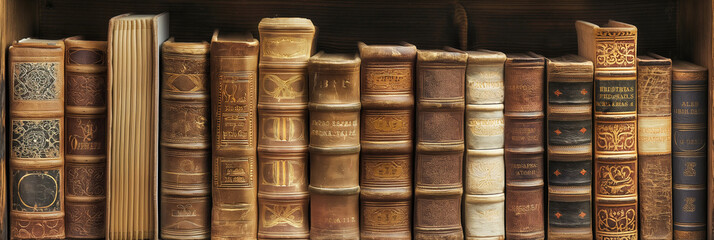 old books on a shelf