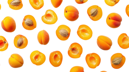 Apricot on transparent background 