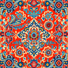 Fototapeta premium pattern with flowers, seamless floral pattern