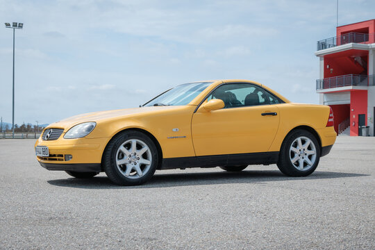 Los Arcos, Spain-May 25, 2024: Mercedes-Benz SLK-Class (R170), first generation (1996&ndash;2004).
