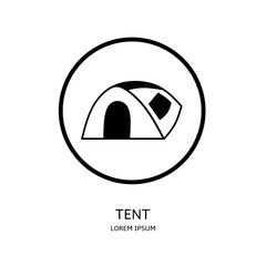 Logo vector design for business. Tent logos.