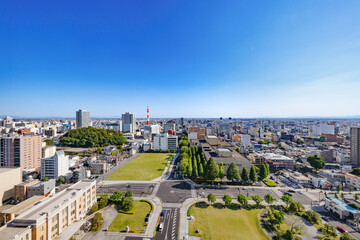 栃木県庁展望台から見る宇都宮の景色
